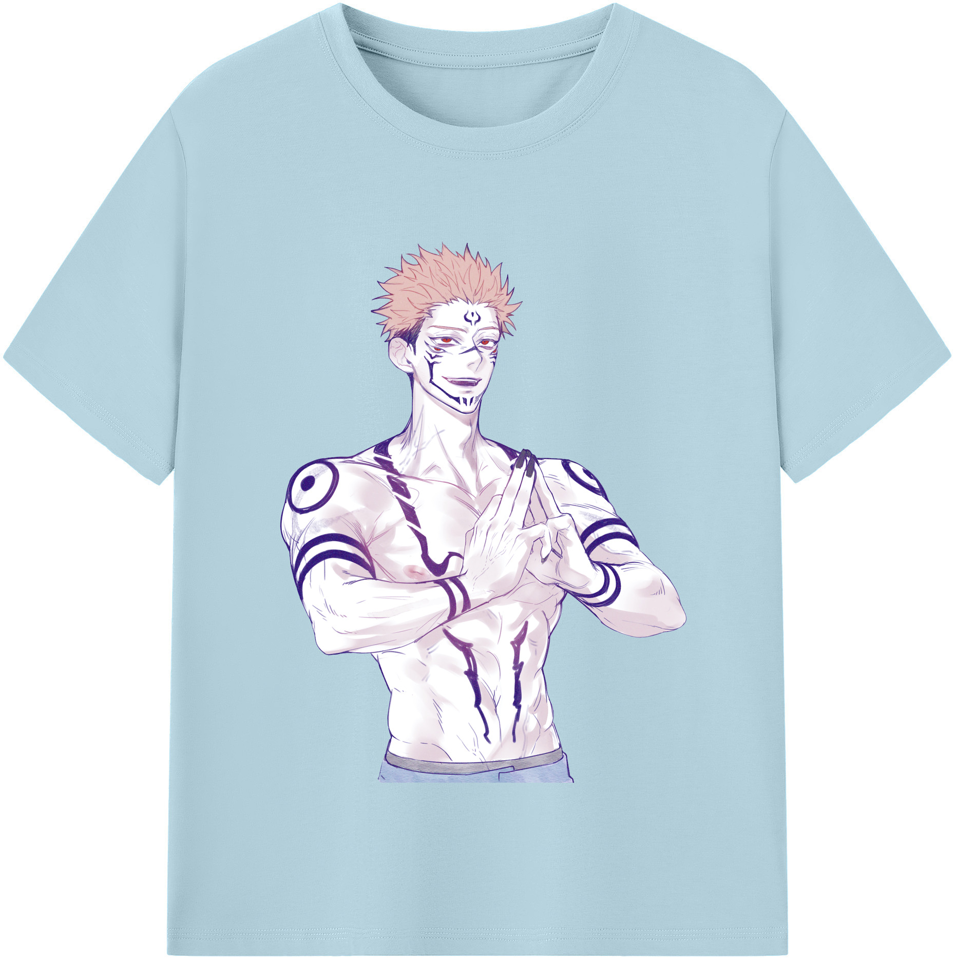 （画像用） 呪術廻戦 Jujutsu Kaisen 綿100％半袖Tシャツ（フロントプリント）